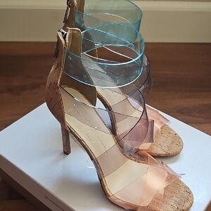 Elegant Multi-Color Strappy Heels